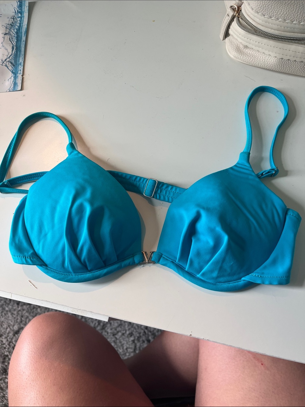 Venus Push-Up blue Bikini Top